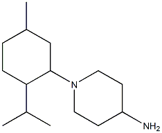 1-[5-methyl-2-(propan-2-yl)cyclohexyl]piperidin-4-amine Struktur