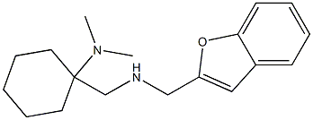 1-{[(1-benzofuran-2-ylmethyl)amino]methyl}-N,N-dimethylcyclohexan-1-amine Struktur