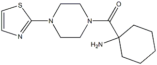 1-{[4-(1,3-thiazol-2-yl)piperazin-1-yl]carbonyl}cyclohexanamine Struktur