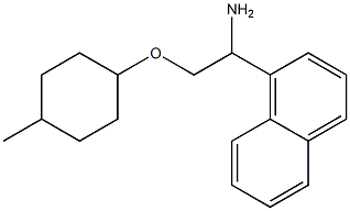 1-{1-amino-2-[(4-methylcyclohexyl)oxy]ethyl}naphthalene Struktur