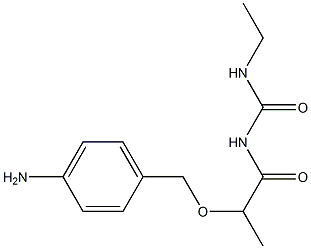 1-{2-[(4-aminophenyl)methoxy]propanoyl}-3-ethylurea Struktur