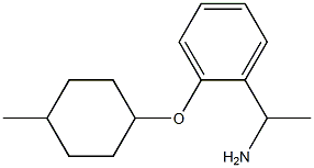 1-{2-[(4-methylcyclohexyl)oxy]phenyl}ethan-1-amine Struktur