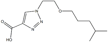 1-{2-[(4-methylpentyl)oxy]ethyl}-1H-1,2,3-triazole-4-carboxylic acid Struktur