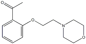 1-{2-[2-(morpholin-4-yl)ethoxy]phenyl}ethan-1-one Struktur