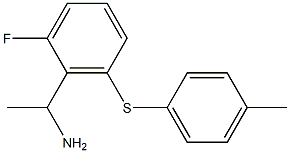 1-{2-fluoro-6-[(4-methylphenyl)sulfanyl]phenyl}ethan-1-amine Struktur