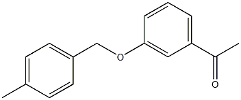 1-{3-[(4-methylphenyl)methoxy]phenyl}ethan-1-one Struktur