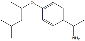 1-{4-[(4-methylpentan-2-yl)oxy]phenyl}ethan-1-amine Struktur