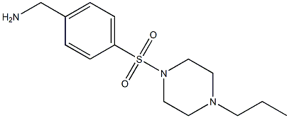 1-{4-[(4-propylpiperazin-1-yl)sulfonyl]phenyl}methanamine Struktur