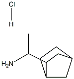 1-{bicyclo[2.2.1]heptan-2-yl}ethan-1-amine hydrochloride Struktur