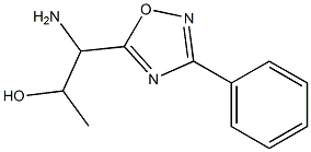 1-amino-1-(3-phenyl-1,2,4-oxadiazol-5-yl)propan-2-ol Struktur