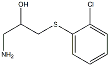 1-amino-3-[(2-chlorophenyl)sulfanyl]propan-2-ol Struktur