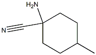 1-amino-4-methylcyclohexanecarbonitrile Struktur