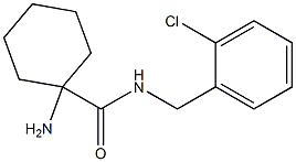 1-amino-N-(2-chlorobenzyl)cyclohexanecarboxamide Struktur