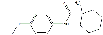 1-amino-N-(4-ethoxyphenyl)cyclohexanecarboxamide Struktur