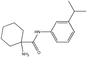 1-amino-N-[3-(propan-2-yl)phenyl]cyclohexane-1-carboxamide Struktur