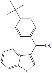 1-benzothiophen-3-yl(4-tert-butylphenyl)methanamine Struktur