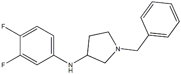 1-benzyl-N-(3,4-difluorophenyl)pyrrolidin-3-amine Struktur