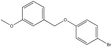 1-bromo-4-[(3-methoxyphenyl)methoxy]benzene Struktur