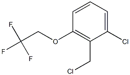 1-chloro-2-(chloromethyl)-3-(2,2,2-trifluoroethoxy)benzene Struktur