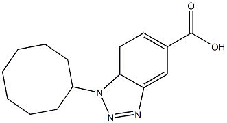 1-cyclooctyl-1H-1,2,3-benzotriazole-5-carboxylic acid Struktur