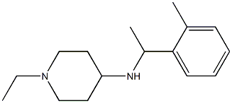 1-ethyl-N-[1-(2-methylphenyl)ethyl]piperidin-4-amine Struktur