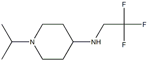 1-isopropyl-N-(2,2,2-trifluoroethyl)piperidin-4-amine Struktur