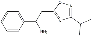 1-phenyl-2-[3-(propan-2-yl)-1,2,4-oxadiazol-5-yl]ethan-1-amine Struktur