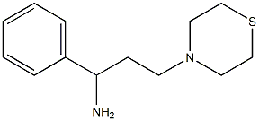 1-phenyl-3-(thiomorpholin-4-yl)propan-1-amine Struktur