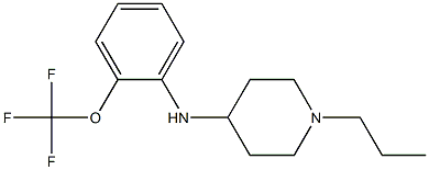 1-propyl-N-[2-(trifluoromethoxy)phenyl]piperidin-4-amine Struktur