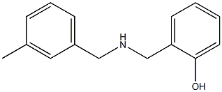 2-({[(3-methylphenyl)methyl]amino}methyl)phenol Struktur