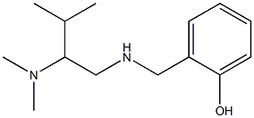 2-({[2-(dimethylamino)-3-methylbutyl]amino}methyl)phenol Struktur