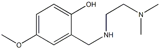 2-({[2-(dimethylamino)ethyl]amino}methyl)-4-methoxyphenol Struktur