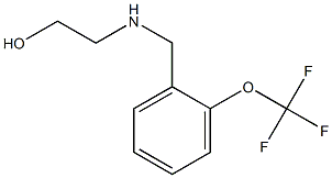 2-({[2-(trifluoromethoxy)phenyl]methyl}amino)ethan-1-ol Struktur