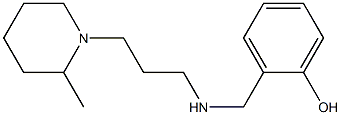 2-({[3-(2-methylpiperidin-1-yl)propyl]amino}methyl)phenol Struktur