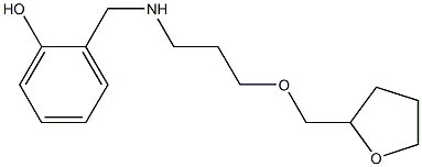 2-({[3-(oxolan-2-ylmethoxy)propyl]amino}methyl)phenol Struktur