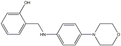 2-({[4-(morpholin-4-yl)phenyl]amino}methyl)phenol Struktur