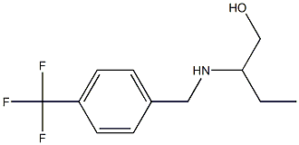 2-({[4-(trifluoromethyl)phenyl]methyl}amino)butan-1-ol Struktur