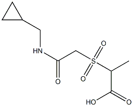 2-({2-[(cyclopropylmethyl)amino]-2-oxoethyl}sulfonyl)propanoic acid Struktur