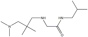 2-({2-[(dimethylamino)methyl]-2-methylpropyl}amino)-N-(2-methylpropyl)acetamide Struktur