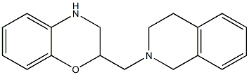 2-(1,2,3,4-tetrahydroisoquinolin-2-ylmethyl)-3,4-dihydro-2H-1,4-benzoxazine Struktur