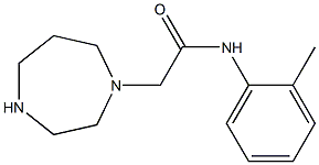 2-(1,4-diazepan-1-yl)-N-(2-methylphenyl)acetamide Struktur