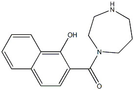 2-(1,4-diazepan-1-ylcarbonyl)-1-naphthol Struktur