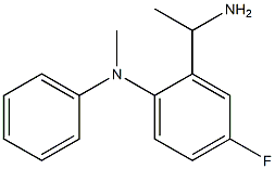 2-(1-aminoethyl)-4-fluoro-N-methyl-N-phenylaniline Struktur