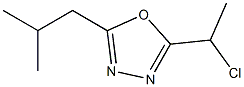 2-(1-chloroethyl)-5-isobutyl-1,3,4-oxadiazole Struktur