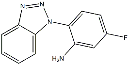 2-(1H-1,2,3-benzotriazol-1-yl)-5-fluoroaniline Struktur