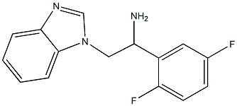 2-(1H-benzimidazol-1-yl)-1-(2,5-difluorophenyl)ethanamine Struktur