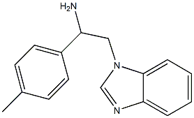 2-(1H-benzimidazol-1-yl)-1-(4-methylphenyl)ethanamine Struktur