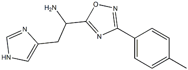 2-(1H-imidazol-4-yl)-1-[3-(4-methylphenyl)-1,2,4-oxadiazol-5-yl]ethan-1-amine Struktur