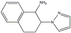 2-(1H-pyrazol-1-yl)-1,2,3,4-tetrahydronaphthalen-1-amine Struktur