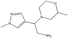 2-(1-methyl-1H-pyrazol-4-yl)-2-(2-methylmorpholin-4-yl)ethan-1-amine Struktur